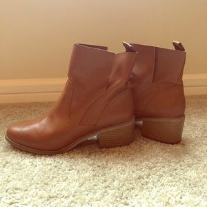 Light brown ankle boots
